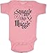 BeeGeeTees Snuggle This Muggle Harry Potter Wizard Romper Onesie (6 Months, Pink)