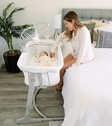 Arm's Reach Versatile Co-Sleeper Bedside Bassinet Featuring Height