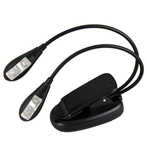 Almand Portable 2 Travel Clip LED Lights for Bed with 2 Adjustable Arms