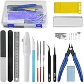 XINGYHENG 24PCS Modeler Basic Tools Craft Set Gundam Model Tools Kit with Plastic Box for Model Assemble Car Model Building Repairing and Fixing DIY Craft Kit