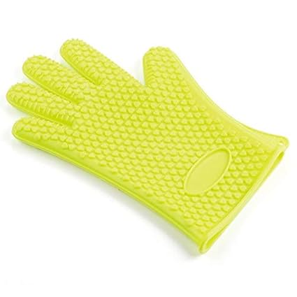 Generic Pj600Ge2: 1Pair Silicone Heat Resistant Gloves Multifunction Oven Mitts BBQ Glove Kitchen Potholders Cooking Glove Thic