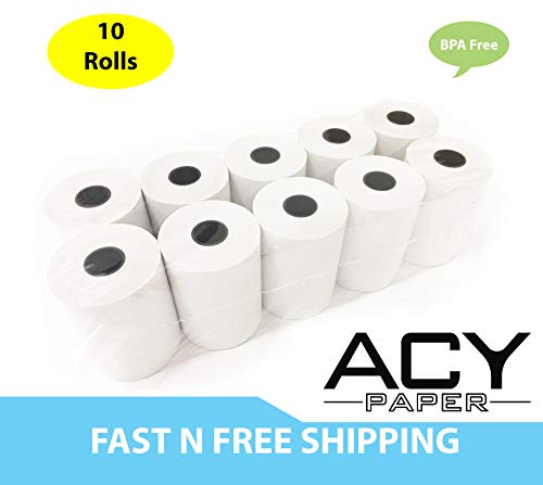 ACYPAPER, 2 1/4" x 85' Thermal Receipt Paper Rolls, Credit Card Paper, (10 Rolls) - Thumbnail 4