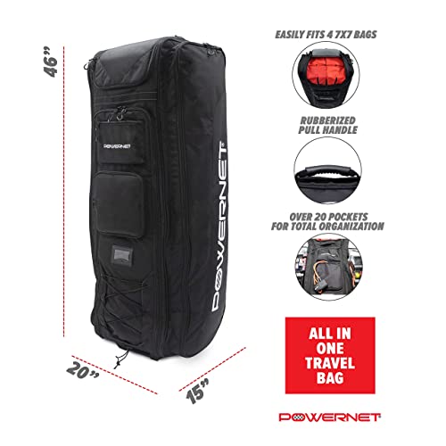All Gear Transporter Rolling Baseball Equipment Bag for