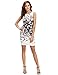 Floerns Women's Sleeveless Floral Work Party Cocktail Bodycon Dress 3-Grey M