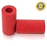 Thick Bar Grips Turns Barbell, Dumbbell, and Kettlebell Into Shark Gripz For Fat Bar Training And Muscle Growth. Strengthen Your Forearm, Biceps, Triceps, Chest. CrossFit, Strongman, Bodybuilding