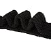 DoSmart Womens Soft Warm Coral Velvet Knee High Stockings Fuzzy Socks for Christmas Gift 2 Pairs (2 Pairs Black)