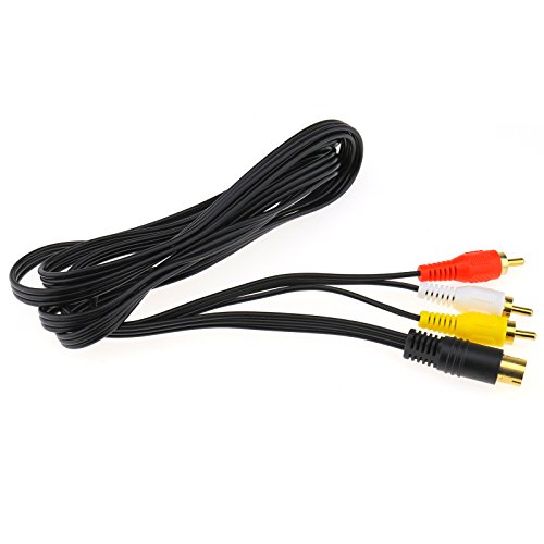 Micro Trader 70.87inch RCA AV TV Cable Lead Scart Gold Plated Compatible with Sega Saturn Game Console - Thumbnail 2