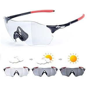 LNLJ Fotochromische zonnebril, gepolariseerde sportbril anti-schittering UV-bescherming