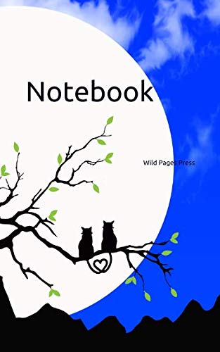 Notebook: silhouette clouds cat sky fantasy fairy tale tales cloud skies by Wild Pages Press
