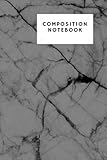Composition notebook: black marble notebook wide ruled,black marble journal,marble composition noteb by 