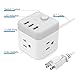 Tessan Power Strip with 3 USB Charge Port and 3 AC Outlets charging station 5 FT Long Cord Gray