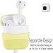 Compatible Airpods Case, Protective Ultra-Thin Soft Silicone Shockproof Non-Slip Protection Accessories Cover Case for Apple Airpods 2 & 1 Charging Case - Yellow