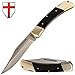 Folding Knife - Folding Pocket Knife - EDC and Outdoor Large Fold Knives Classic Clip-point Stainless Steel Blade Wooden Handle - Best Strong Pocket Knife for Urban and Hiking - Grand Way FB 1005 A