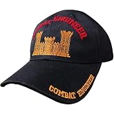Artisan Owl Officially Licensed Combat Engineer Embroidered Baseball Cap Black
