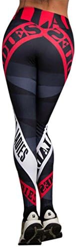 kaifongfu Women Sports Pants,Women Gym Yoga Workout Mid Waist Running Pants Fitness Elastic Leggings Pants (L, Multicolor)