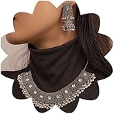 Chargances Indian Jhumka Jhumki Necklace Bollywood Wedding Traditional Bell Beaded Choker Necklace for Women Bridal Halloween (Silver)