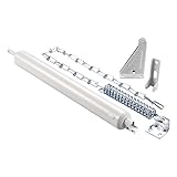 Ideal Security Inc. SK80 Closer and Chain Bundle for Standard Storm and Screen Doors 1.25 inch Diameter, White