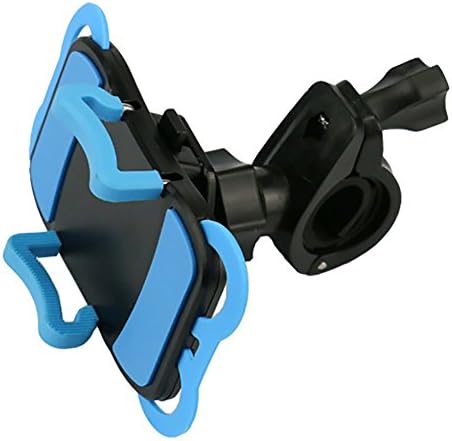 Universal Mountain &amp; Road Bicycle Cell Phone Handlebar 360 Degrees Rotatable with Silicone Support Band for iPhone 6s 6 5s 5c 5,Samsung Galaxy S5 S4 S3 and GPS Device,Holds Phones Up To 3.5"