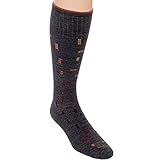 Sockwell Men's Digital Ditty Moderate (15-20mmHg) Graduated Compression Socks (Charcoal, L/XL)