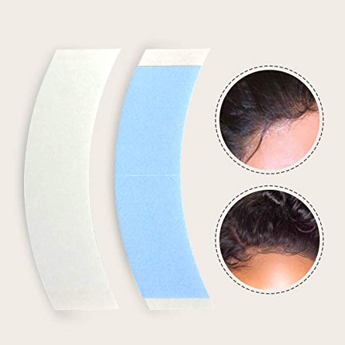 36 Pcs/Bag Double Sided Adhesive Tapes for Hair Extension Lace Front Support Toupee Wigs (blue color) - Thumbnail 4
