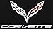 JH DESIGN GROUP Men's Chevy Corvette C7 T-Shirt Front & Collage Back Crew Neck Shirt (Black, Large)