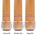 LimBridge Chair Leg Wood Floor Protectors, Chair Feet Glides Furniture Carpet Saver, Silicone Caps with Felt Pads #2, Round Diameter 1-7/16