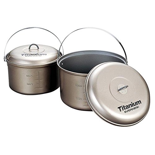 Evernew Titanium NS Pot with Handle, 4.0 L