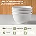 DOWAN 7 Inches, 36 oz Porcelain Deep Bowl Set for Soup, Salad, Ramen, Set of 3, White