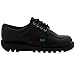 Mens Kickers Kick Lo Leather Office Work Classic Lace Up Boots Shoes - Black - 8.5