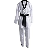 adidas adi-Start III 3 Stripes Taekwondo White Uniform with Assorted V-Necks