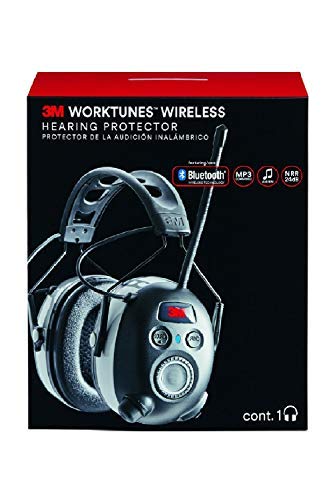 3M Worktunes Wireless Hearing Protection with Bluetooth Technology and AM/FM Radio (Certified Refurbished)