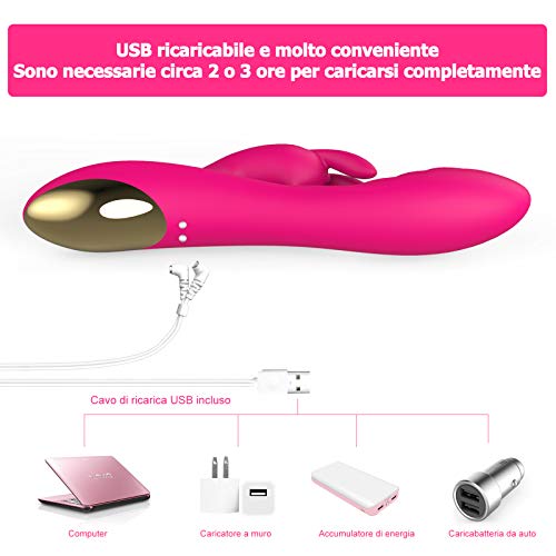 Vibratori-Sessuali-Per-Donna-Massaggiatore-Cordless-Ricarica-USB-Portatile-12-Modalita-100-Impermeabile-Massaggiatore-per-Schiena-o-Collo