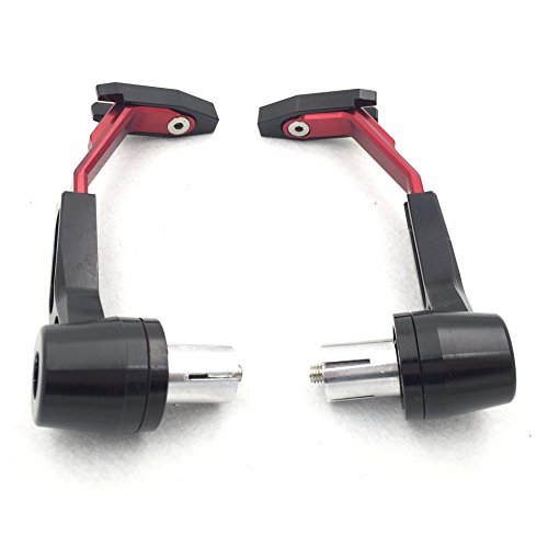 HTT Motorcycle Adjustable Length Red Black Total CNC 7/8"(22mm) Protector Proguard System Pro Brake Clutch Levers Protect Guard For Harley Dyna Honda CBR VFR CR XR Yamaha FZR YZF PW TW Aprilia