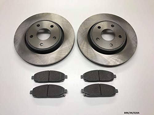 ALPHA NTY 2 x Front Brake Disc & Brake Pads Grand Cherokee WK 2005-2010 / Commander XK 2006-2010