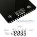 1byone 700US-0003 Food Kitchen Gram LB and OZ Cooking Baking, Digital Coffee Scale from 0.17oz up to 11 lbs, Weigh Max 5, Small, Black
