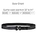 WERFORU Tactical Belt, Military Style Webbing Riggers Nylon Belt with Heavy-Duty Quick-Release Metal Buckle 1.5 Inches Wide, Black, Waist Size 39-46 Inches