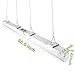 8FT LED Shop Light 8400lm 64W Linear Strip Light Fixture Commercial Grade High Output [120W Fluorescent Equivalent] 5000K Dimmable High/Low Bay Balcony Canopy Light DLC Premium 4.2 Qualified