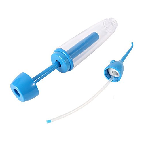Auch Portable Oral Irrigator, Manual Water Flosser, Dental Care Water Jet Tooth SPA Teeth Pick Cleaner - Blue - Thumbnail 3