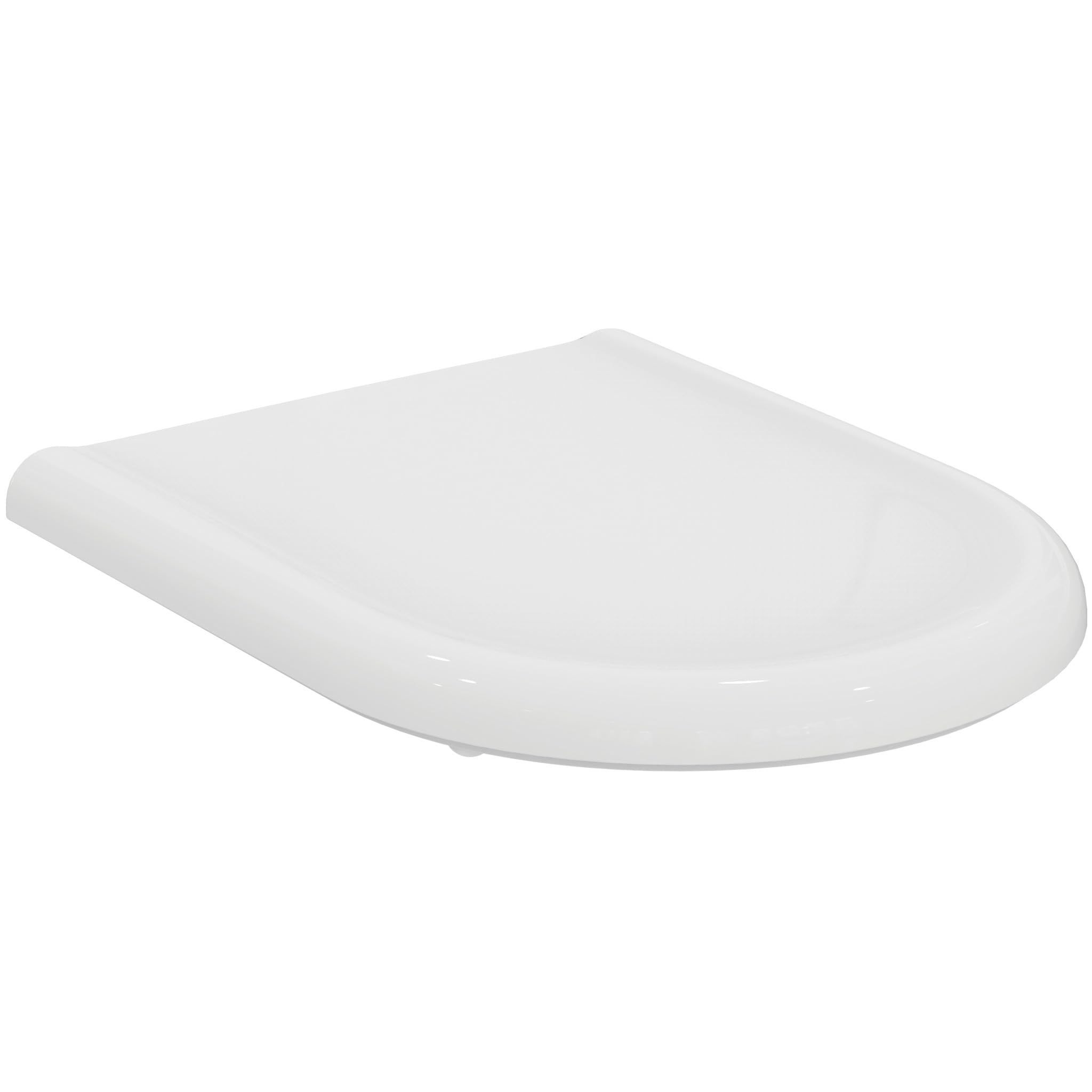 Ideal Standard Clodia Toilet seat and Cover, Rounded Shape, Durable Toilet seat, Including Hinge Set for Easy Installation, Scratch-Resistant duroplast – Italian White (355x445x45 mm)