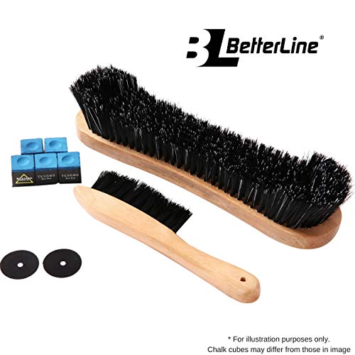 Billiard Pool Table Brushes for Rail Cleaning Bonus Cue Chalk Cubes
