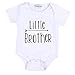 Little Brother Print Arrow Pattern Romper, White (Little Brother), 0-3 Months/Tag 70