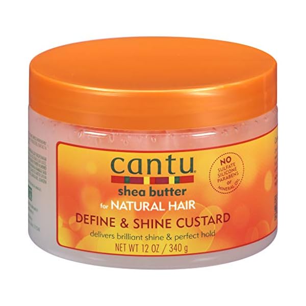 CANTU-Shea-Butter-for-Natural-Hair-Define-Shine-Custard-340g CANTU, Shea Butter for Natural Hair Define Shine Custard, 340g (packaging may vary)