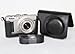 MegaGear Black Leather Camera Case Set for Nikon COOLPIX A with 28 mm Lens Case