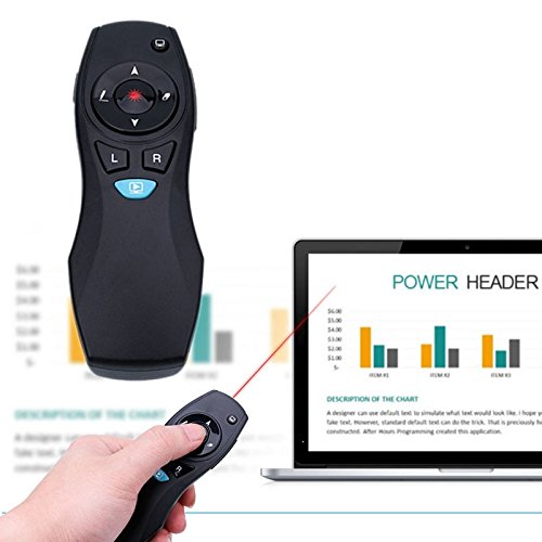 image for UTP Wireless PPT Presentation Remote Control Air Mouse Laser Presenter