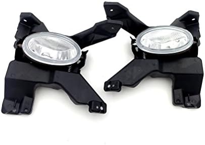1Pair Clear Fog Lights with Brackets For Honda City 2009-2011