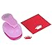 Paper Punch Hole Puncher - (3 Pack Heart Tulip Crown) - Personalized Paper Craft Punchers Shapes Set - for Scrapbook Engraving Kids Artwork - Greeting Card Making DIY Crafts