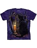 Lisa Parker Midnight Cat Vigil T-Shirt, Dark Of Night Watch