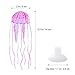 UEETEK 4pcs Artificial Jellyfish Aquarium Decorations Floating Jellyfish Ornament Fish Tank Decor Lifelike Fake Fish Aquarium Decor