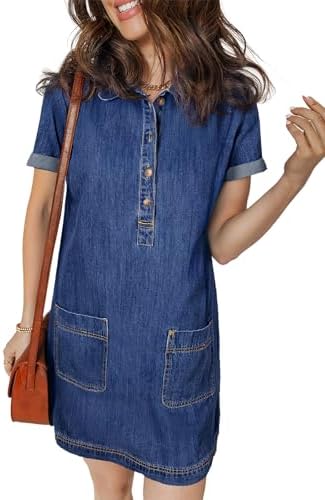 let me be denim patchwork shirt dress Let Me Be Denim Shirt Dress