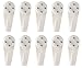 Foxtop Picture Hanger Hook, 2-inch Bearing 25lbs Multi-Purpose Hardwall Utility Wall Mount Non-Mark Hooks for Wedding Picture Photo Frame Mirror Wall Clock(10 Hooks)